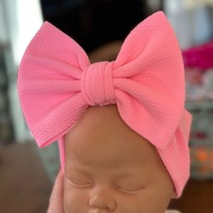 Handmade Baby/Toddler Pink Classic Head Wrap